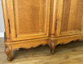 Wardrobe Vintage French Louis XVI Style Oak Four Door Carved Armoire LOT 6516