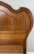 Headboard Antique French Style Walnut Double Bed Carved Headboard LOT 64526