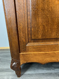 Cabinet Antique French Marble Top Oak Carved with Drawers Sideboard LOT 44893