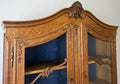 Bookcase Vintage French Louis Oak Glazed Display Cabinet Sideboard LOT 6546