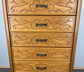 Chest of Drawers Vintage French Louis XVI 5 Drawers Carved Tall Cabinet LOT 45004
