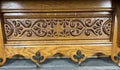 French Vintage Style Coat Rack Oak 4 Hooks Ornate Wall Shelf Coat LOT 46904
