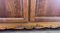 Wardrobe Vintage French Louis XVI Style Oak Four Door Carved Armoire LOT 48279