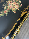 Cabinet Vintage French Style Painted Floral 3 Drawer Chest Sideboard LOT 439714