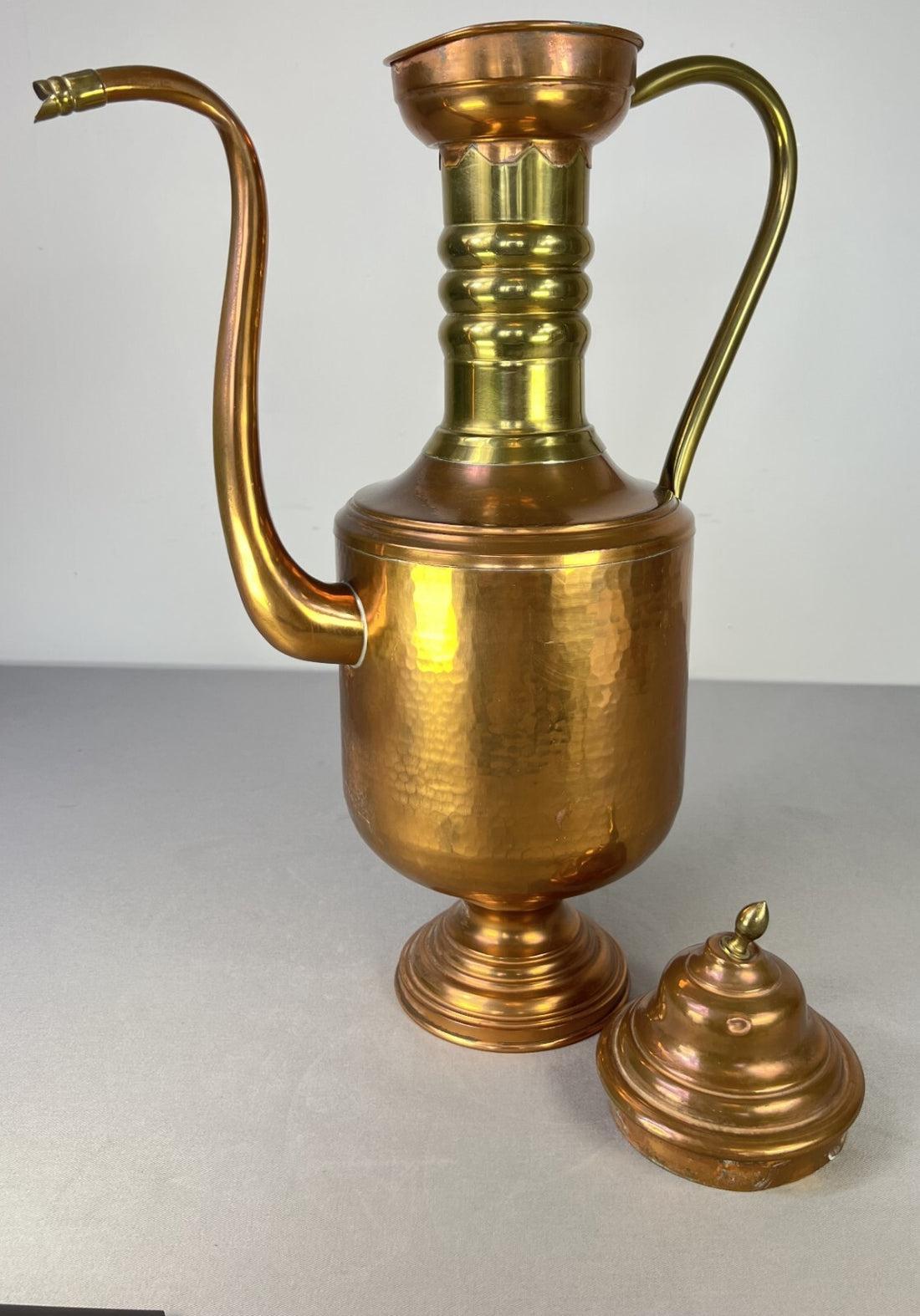 Carafe Vintage Belgian Copper Coffee Pot Art Deco Kitchen Decor LOT 51680