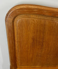 Bed Vintage French Louis XVI Oak Double Bed Frame Carved Headboard LOT 29647