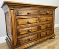 Chest of Drawers Vintage French Style Oak 4 Drawers Carved Cabinet LOT 62583
