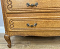 Chest of Drawers Vintage French Louis Oak 3 Drawers Carved Cabinet LOT 62547