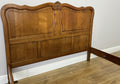 Bed Vintage French Louis XVI Double Bed Frame Oak Carved Headboard LOT 640810