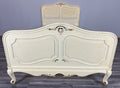Bed Vintage French Shabby Chic Single Bed Frame Carved Headboard LOT 45962