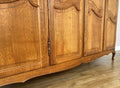 Wardrobe Vintage French Louis XVI Style Oak Four Door Carved Armoire LOT 64018