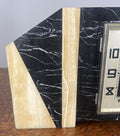 Clock Vintage French Style Art Deco Marble Mantel Clock Set LOT 47655