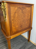 Sideboard Antique French Style Burr Wood Writing Desk Cabinet Storage LOT 15287