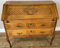 Secretaire Writing Desk Vintage French Louis Oak Rare Bureaux Cabinet LOT 49350