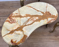 Nested Tables Vintage French Marble Onyx Brass Tables Set LOT 49709