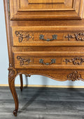 Cabinet Vintage French Louis XVI Oak Sideboard Carved Panels Cupboard LOT 45074