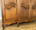 Wardrobe Vintage French Louis XVI Style Four Door Oak Carved Armoire LOT 61269