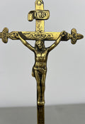 Crucifix Vintage French Style Religious Ornate Cross Freestanding LOT 64262
