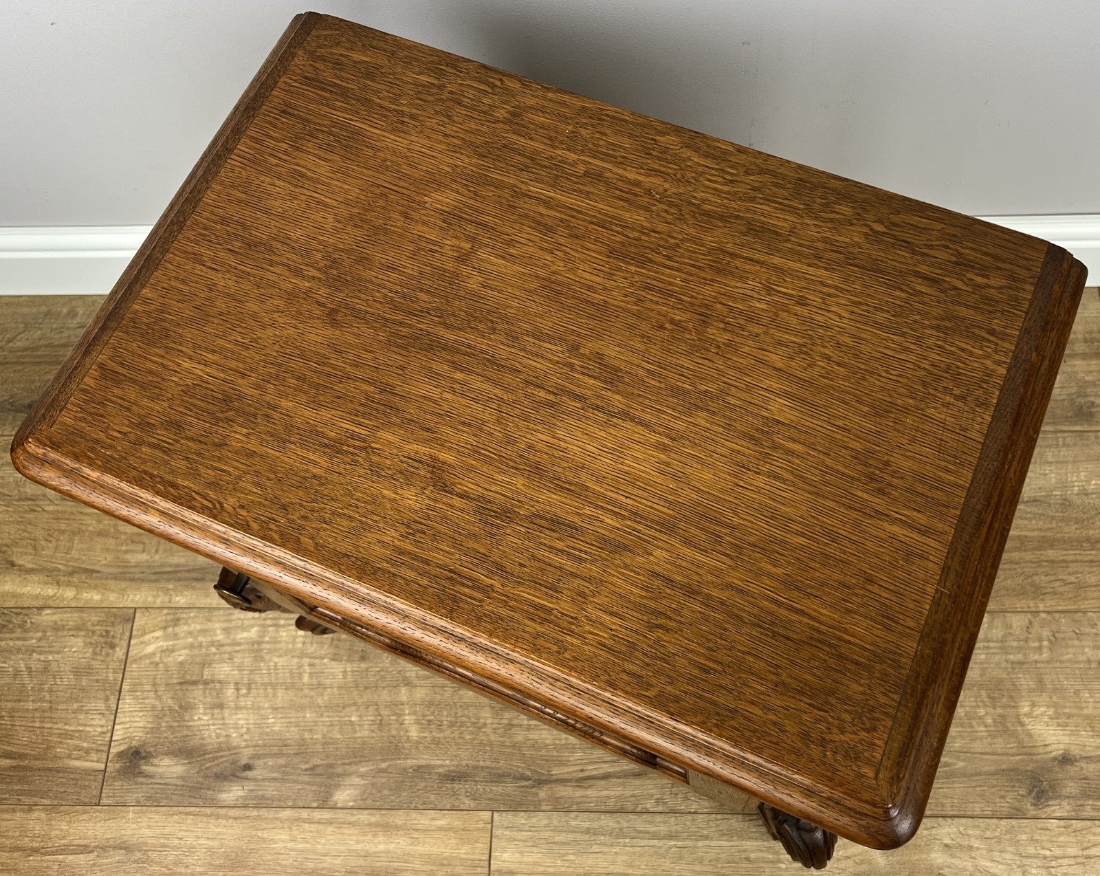 Pair of Bedside Tables Vintage French Louis Oak Nightstands Cabinets LOT 62209