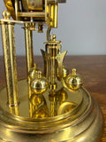 Clock Kern  Vintage Style Glass Dome Brass Anniversary Clock LOT 467611