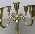 Pair of Candelabras Vintage French Style Metal Five Arm Candle Holders LOT 6484