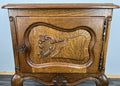 Pair of Bedside Tables Vintage French Louis  XVI Oak Carved Cabinets LOT 44406