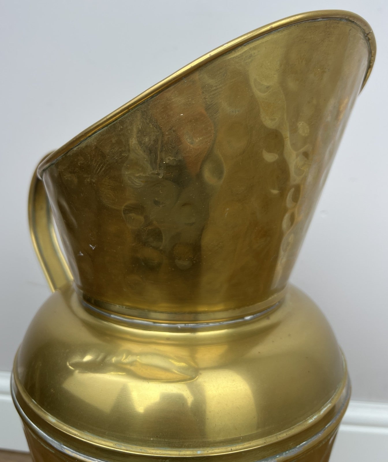 Umbrella Stand Vintage Style Brass Hall Stick Holder Hammered Finish LOT 602011