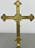 Crucifix Vintage French Style Standing Religious Cross Jesus Christ LOT 64304