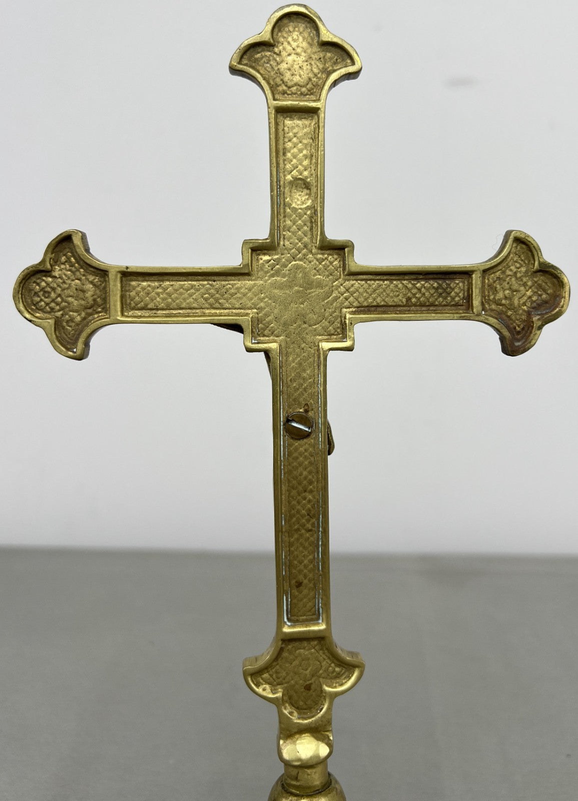 Crucifix Vintage French Style Standing Religious Cross Jesus Christ LOT 64304