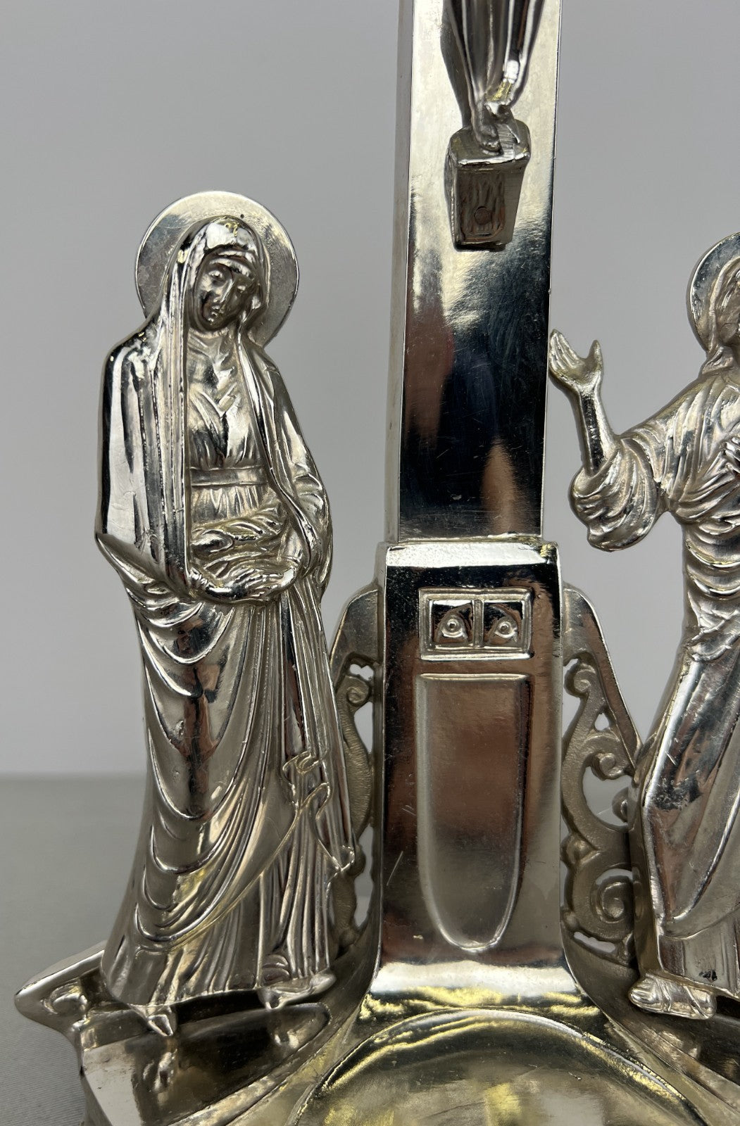 Crucifix Vintage French Style Metal Ornate Religious Figure LOT 64202