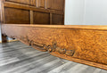 Bed Vintage French Louis XVI Double Bed Frame Oak Carved Headboard LOT 463410