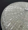 Ceiling Lamp Vintage French Style Patterned Glass Flush Mount LOT 6480
