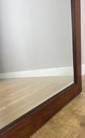 Mirror Antique French Style Wall Mirror Oak Carved Decorative Frame LOT 61957