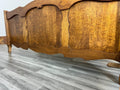 Bed Vintage French Louis XVI Double Bed Frame Oak Carved Headboard LOT 32639