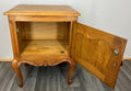 Pair of Bedside Tables Vintage French Louis Oak Nightstands Cabinets LOT 346911