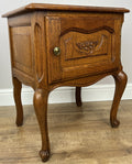 Pair of Bedside Tables Vintage French Louis Oak Nightstands Cabinets LOT 62118