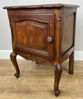 Pair of Bedside Tables Vintage French Louis Oak Nightstands Cabinets LOT 49736