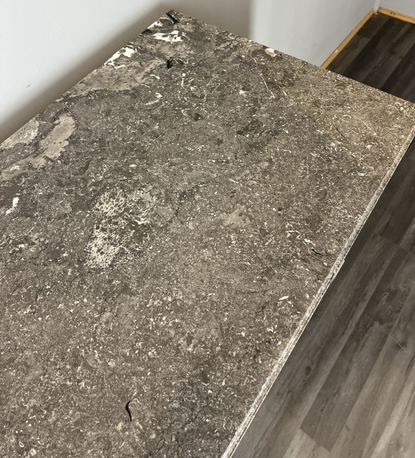 Cabinet Vintage French Marble Top Carved with Drawers Sideboard LOT 435112