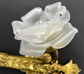 Pair of Wall Lights Vintage French Ornate Double Arm Glass Sconces LOT 6477