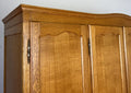 Wardrobe Vintage French Louis XVI Style Oak Four Door Carved Armoire LOT 6501