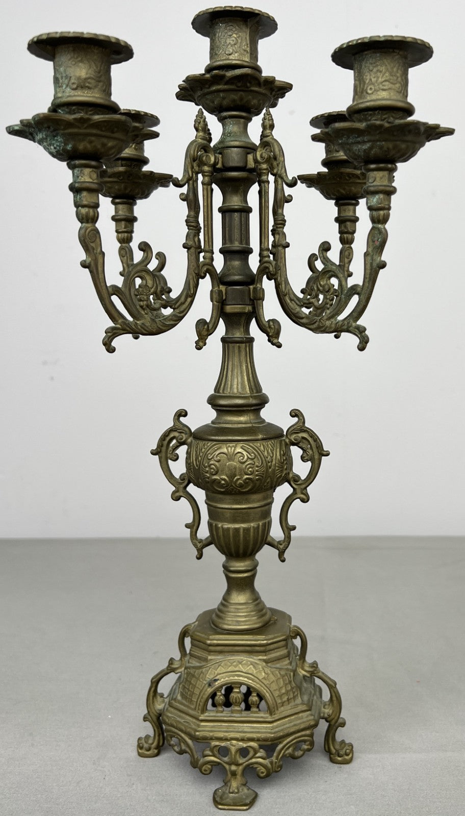 Candelabra Vintage French Style 5 Arm Ornate Decorative Candle Holder LOT 64410