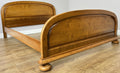 Bed Vintage French Style King Size Bed Frame Carved Headboard LOT 63952