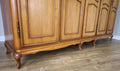 Wardrobe Vintage French Louis XVI Style Five Door Carved Armoire LOT 49908