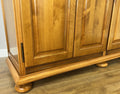 Wardrobe Vintage French Style Five Door Storage Carved Armoire LOT 6518