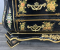 Cabinet Vintage French Style Painted Floral 3 Drawer Chest Sideboard LOT 43974