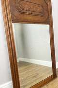 Mirror Antique French Style Oak Carved Decorative Frame Wall Mirror LOT 62769
