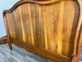 Bed Antique French Style Oak Double Bed Frame Carved Headboard LOT 371110
