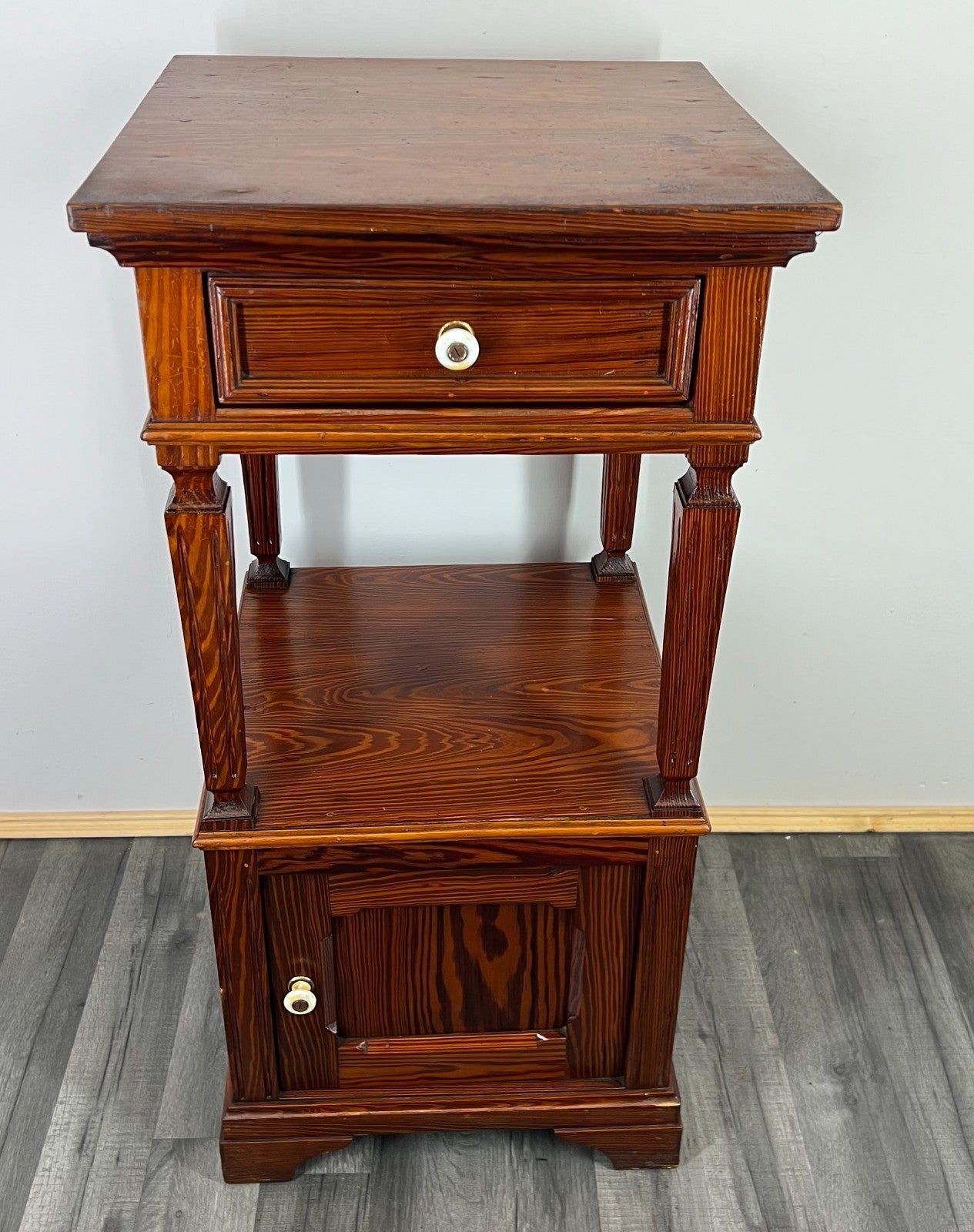 Bedside Table Antique French Carved Wood Carved Cabinet Cupboard LOT 18760