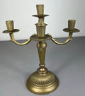 Candelabra Vintage French Style Metal Gold 5 Arm Candle Holder Pair LOT 50759