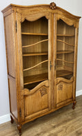 Bookcase Vintage French Louis XVI Oak Display Cabinet Carved Sideboard LOT 63461